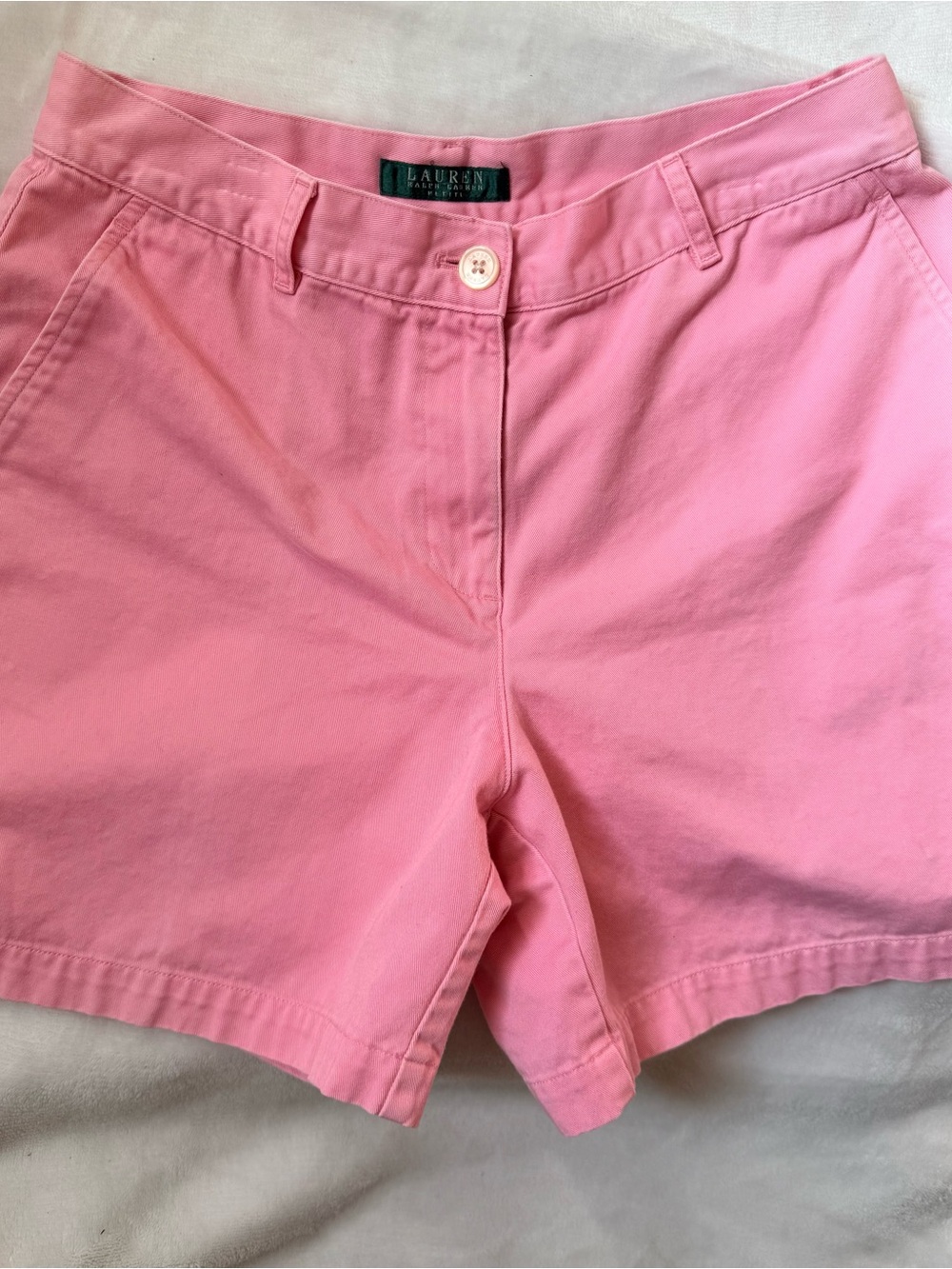 Lauren Ralph Lauren Pink Cotton Bermuda Shorts Green label 100% COTTON